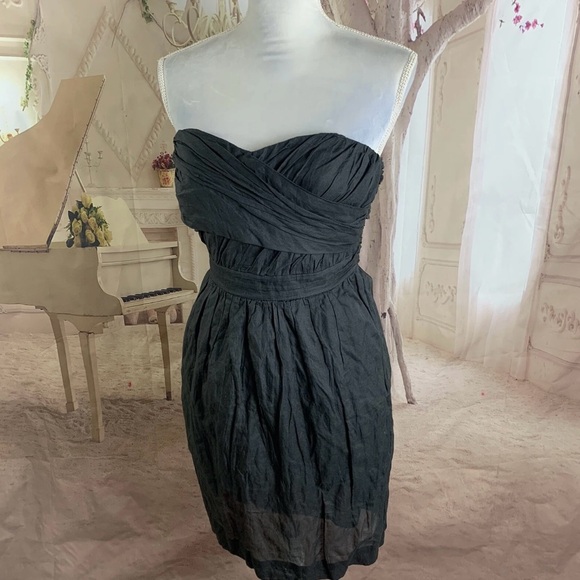 NEW J. Crew Black Strapless Sweetheart Cocktail Dress - Picture 3 of 6